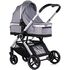 Carucior Chipolino Euphoria 3 in 1 platinum, Culoare: Gri, Model: 3 in 1,poza 3