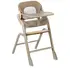 Scaun de masa multifunctional Noah, Jane, De la 6 luni la adult, Din lemn fag, Husa lavabila, Greutate maxima 100 Kg, Sesame, Culoare: Crem  - ExclusivMAG.ro