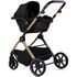 Carucior Chipolino Pearl 3 in 1 noir, Culoare: Negru/Auriu, Model: 3 in 1 - poza 9 - ExclusivMAG.ro