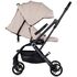 Carucior sport Chipolino Go Twist cu sezut rotativ latte, Culoare: Bej, Model: sport - poza 5 - ExclusivMAG.ro