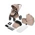 Carucior 2 in 1, Lionelo, Freya, Landou si salteluta ventilate, pana la 22 kg, 0luni+, Bej, Culoare: Bej, Model: 2 in 1 - poza 2 - ExclusivMAG.ro
