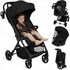 Carucior sport, Lionelo, Tansi, Pliere automata, Ultracompact, 6-48 luni, Sustine 22 kg, Negru, Culoare: Negru, Model: sport - poza 2 - ExclusivMAG.ro