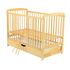 Patut din lemn BabyNeeds Ola 120x60 cm, cu sertar, Natur - poza 4 - ExclusivMAG.ro