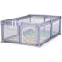 Tarc de joaca Chipolino Lotus 180x120 cm grey, Culoare: Gri, Dimensiuni: 180x120 - poza 2 - ExclusivMAG.ro