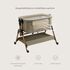 Patut co-sleeper ONINO NEST.me, Misty Taupe, Culoare: Crem, Dimensiuni: 80x50 - poza 9 - ExclusivMAG.ro