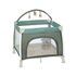 Tarc de joaca Jane Travel Fun, Botanic, Culoare: Turcoaz, Dimensiuni: 100x100  - ExclusivMAG.ro