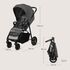 Carucior sport Lionelo Emerald, 6- 48 luni, Pana la 22 kg, Gri, Culoare: Gri, Model: sport - poza 5 - ExclusivMAG.ro