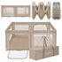 Tarc de joaca Lionelo Florence Easy Fold, 0-48 luni, Bej, Culoare: Bej - poza 5 - ExclusivMAG.ro