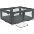 Tarc de joaca copii, Lionelo, Florence Easy Fold, 0-48 luni, Gri, Culoare: Gri  - ExclusivMAG.ro