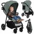 Carucior sport Lionelo Emerald, 6- 48 luni, Pana la 22 kg, Verde, Culoare: Verde inchis, Model: sport - poza 2 - ExclusivMAG.ro