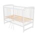 Patut din lemn BabyNeeds Ola 120x60 cm, Alb - poza 2 - ExclusivMAG.ro