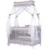 Patut pliabil Chipolino Palace platinum, Culoare: Gri, Dimensiuni: 120x60  - ExclusivMAG.ro
