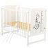 Patut din lemn BabyNeeds Timmi Girafa 120x60 cm, Alb - poza 3 - ExclusivMAG.ro