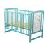 Patut din lemn BabyNeeds Timmi 120x60 cm, cu laterala culisanta, Mint - poza 3 - ExclusivMAG.ro