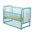 Patut din lemn BabyNeeds Timmi 120x60 cm, cu laterala culisanta, Mint - poza 2 - ExclusivMAG.ro