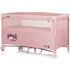 Patut pliabil Chipolino Relax Tiger powder pink cu laterala culisanta, Culoare: Roz, Dimensiuni: 120x60 - poza 2 - ExclusivMAG.ro