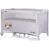 Patut pliabil Chipolino Relax Tiger platinum cu laterala culisanta, Culoare: Gri deschis, Dimensiuni: 120x60 - poza 2 - ExclusivMAG.ro