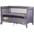 Patut pliabil Chipolino Relax Tiger charcoal cu laterala culisanta, Culoare: Gri, Dimensiuni: 120x60  - ExclusivMAG.ro