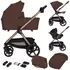 Carucior 3 in 1 Lionelo Carmine - Ciocolatiu, Culoare: Maro, Model: 3 in 1 - poza 2 - ExclusivMAG.ro