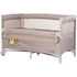 Patut pliabil Chipolino Relax Tiger latte cu laterala culisanta, Culoare: Crem, Dimensiuni: 120x60  - ExclusivMAG.ro