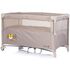 Patut pliabil Chipolino Relax Tiger latte cu laterala culisanta, Culoare: Crem, Dimensiuni: 120x60 - poza 2 - ExclusivMAG.ro