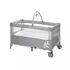 Patut pliant Jane Duo Level, Cu doua nivele - Mist, Culoare: Gri deschis, Dimensiuni: 120x60  - ExclusivMAG.ro