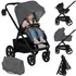 Carucior 3 in 1 Lionelo Carmine - Gri, Culoare: Gri, Model: 3 in 1 - poza 4 - ExclusivMAG.ro