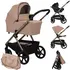 Carucior 3 in 1 Lionelo Carmine - Bej, Culoare: Bej, Model: 3 in 1  - ExclusivMAG.ro