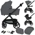 Carucior 3 in 1 Lionelo Carmine - Gri, Culoare: Gri, Model: 3 in 1 - poza 3 - ExclusivMAG.ro