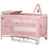 Patut pliabil cu saltea de infasat Chipolino Luna powder pink, Culoare: Roz, Dimensiuni: 120x60 - poza 2 - ExclusivMAG.ro