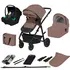 Carucior 3 in 1 Lionelo Bianka - Bej Taupe, Culoare: Maro, Model: 3 in 1  - ExclusivMAG.ro