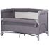 Patut pliabil Chipolino Relax charcoal linen cu laterala culisanta, Culoare: Gri, Dimensiuni: 120x60  - ExclusivMAG.ro
