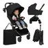 Carucior 2 in 1 Lionelo Sia Flex - Negru, Culoare: Negru, Model: 2 in 1  - ExclusivMAG.ro