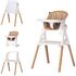 Scaun de masa Chipolino Multi 4 in 1 latte, Culoare: Crem  - ExclusivMAG.ro