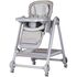 Scaun de masa Chipolino Melba 2 in 1 platinum, Culoare: Gri  - ExclusivMAG.ro