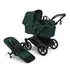 Carucior Bugaboo Donkey 6 Complete - Black Green, Culoare: Verde inchis, Model: 2 in 1  - ExclusivMAG.ro