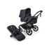 Carucior 2 in 1 Bugaboo Fox 5 Renew - Black Deep Indigo, Culoare: Albastru inchis, Model: 2 in 1  - ExclusivMAG.ro