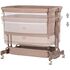 Patut co-sleeper si tarc Chipolino Zen latte, Culoare: Crem, Dimensiuni: 80x50 - poza 4 - ExclusivMAG.ro