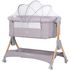 Patut co-sleeper pliabil Chipolino SleepNFold platinum, Culoare: Gri deschis, Dimensiuni: 80x50  - ExclusivMAG.ro
