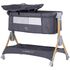 Patut co-sleeper pliabil Chipolino SleepNFold charcoal, Culoare: Gri, Dimensiuni: 80x50 - poza 4 - ExclusivMAG.ro
