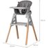 Scaun de masa Chipolino Multi 4 in 1 charcoal, Culoare: Gri - poza 3 - ExclusivMAG.ro