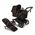 Carucior Bugaboo Donkey 6 Complete - Black Brown, Culoare: Maro, Model: 2 in 1  - ExclusivMAG.ro