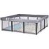 Tarc de joaca Chipolino Easy 180x180 cm grey, Culoare: Gri, Dimensiuni: 180x180 - poza 2 - ExclusivMAG.ro