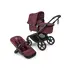 Carucior 2 in 1 Bugaboo Fox 5 Renew - Black Dark Cherry, Culoare: Visiniu, Model: 2 in 1  - ExclusivMAG.ro