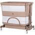Patut co-sleeper si tarc Chipolino Zen latte, Culoare: Crem, Dimensiuni: 80x50 - poza 6 - ExclusivMAG.ro