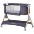 Patut co-sleeper pliabil Chipolino SleepNFold charcoal, Culoare: Gri, Dimensiuni: 80x50 - poza 3 - ExclusivMAG.ro
