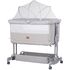 Patut co-sleeper si tarc Chipolino Zen platinum, Culoare: Gri deschis, Dimensiuni: 80x50  - ExclusivMAG.ro