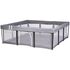 Tarc de joaca Chipolino Easy 180x180 cm grey, Culoare: Gri, Dimensiuni: 180x180  - ExclusivMAG.ro