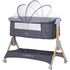 Patut co-sleeper pliabil Chipolino SleepNFold charcoal, Culoare: Gri, Dimensiuni: 80x50  - ExclusivMAG.ro