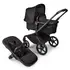 Carucior Bugaboo Fox 5 Noir Limited Edition Black Moonlight 2 in 1, Culoare: Negru, Model: 2 in 1  - ExclusivMAG.ro